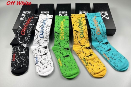 O.f.f.-W.h.i.t.e. Socks 1083 Men/Women