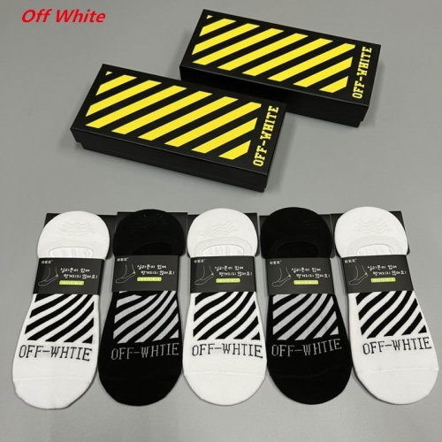 O.f.f.-W.h.i.t.e. Socks 1074 Men/Women