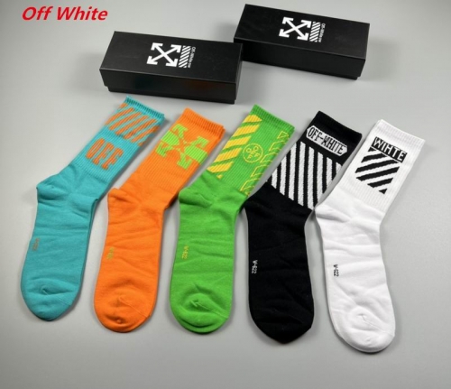 O.f.f.-W.h.i.t.e. Socks 1091 Men/Women