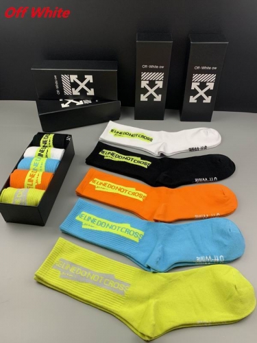 O.f.f.-W.h.i.t.e. Socks 1059 Men/Women