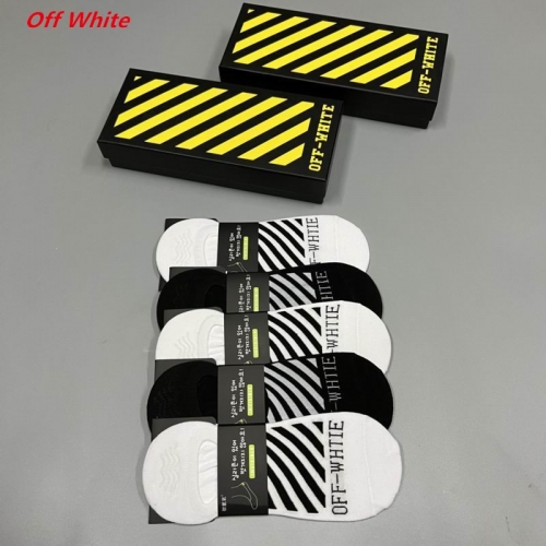 O.f.f.-W.h.i.t.e. Socks 1075 Men/Women