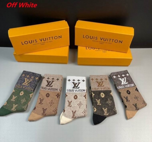 O.f.f.-W.h.i.t.e. Socks 1101 Men/Women