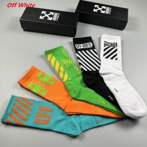 O.f.f.-W.h.i.t.e. Socks 1092 Men/Women