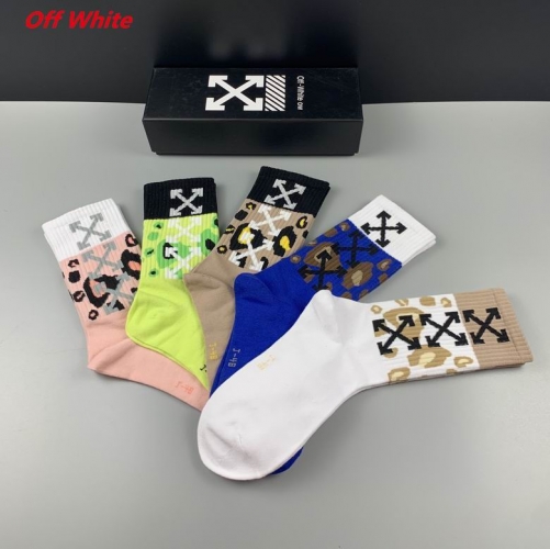 O.f.f.-W.h.i.t.e. Socks 1108 Men/Women