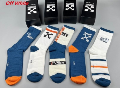 O.f.f.-W.h.i.t.e. Socks 1064 Men/Women