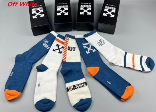 O.f.f.-W.h.i.t.e. Socks 1065 Men/Women