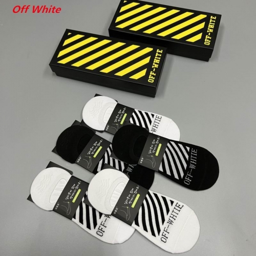 O.f.f.-W.h.i.t.e. Socks 1073 Men/Women