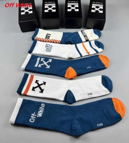 O.f.f.-W.h.i.t.e. Socks 1070 Men/Women