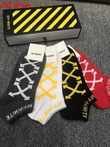 O.f.f.-W.h.i.t.e. Socks 1110 Men/Women