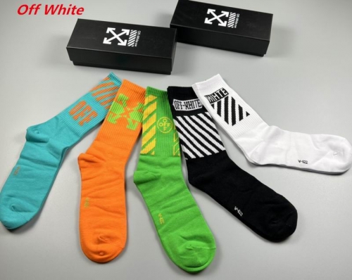 O.f.f.-W.h.i.t.e. Socks 1094 Men/Women