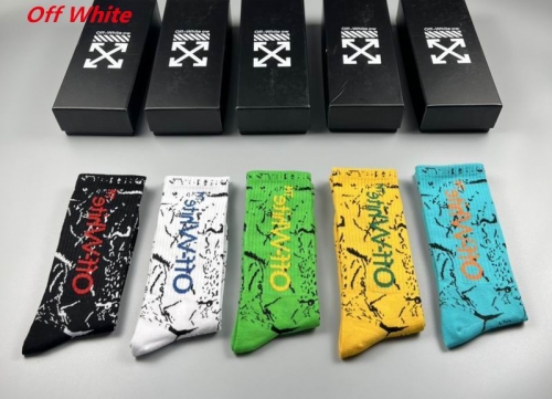 O.f.f.-W.h.i.t.e. Socks 1084 Men/Women