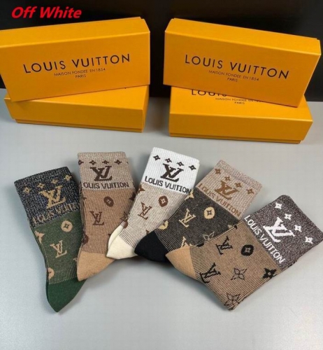 O.f.f.-W.h.i.t.e. Socks 1104 Men/Women
