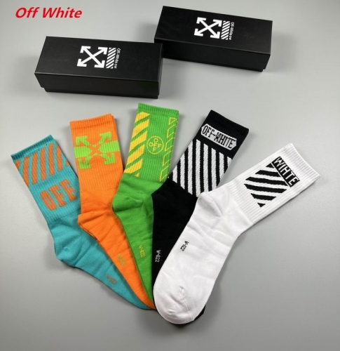O.f.f.-W.h.i.t.e. Socks 1088 Men/Women