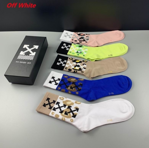 O.f.f.-W.h.i.t.e. Socks 1107 Men/Women