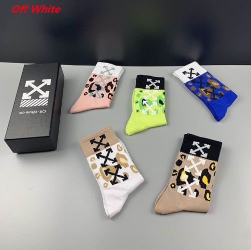 O.f.f.-W.h.i.t.e. Socks 1106 Men/Women
