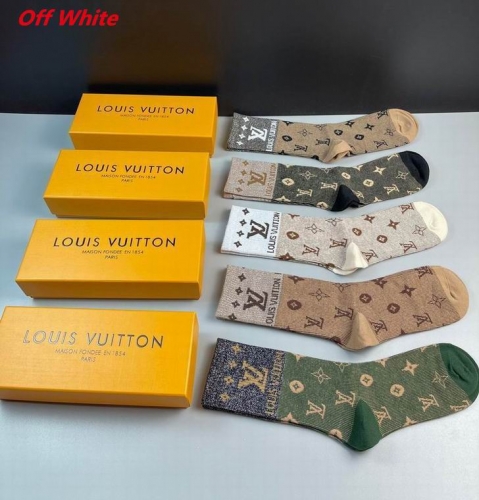 O.f.f.-W.h.i.t.e. Socks 1103 Men/Women