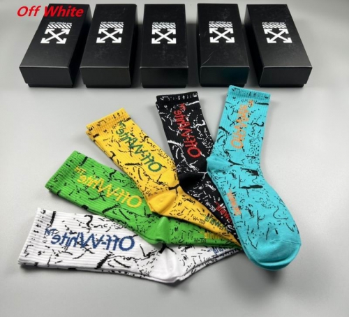 O.f.f.-W.h.i.t.e. Socks 1082 Men/Women