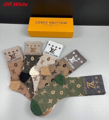 O.f.f.-W.h.i.t.e. Socks 1102 Men/Women