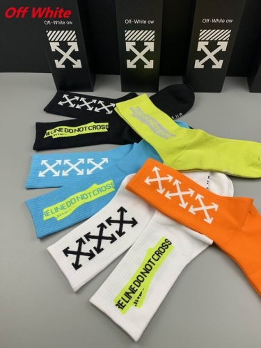 O.f.f.-W.h.i.t.e. Socks 1057 Men/Women