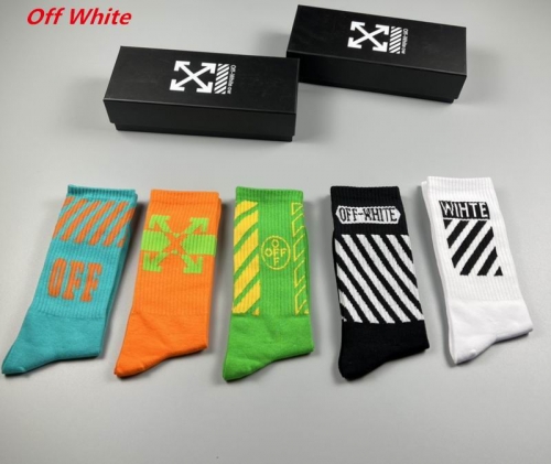 O.f.f.-W.h.i.t.e. Socks 1090 Men/Women