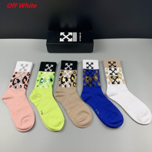 O.f.f.-W.h.i.t.e. Socks 1105 Men/Women