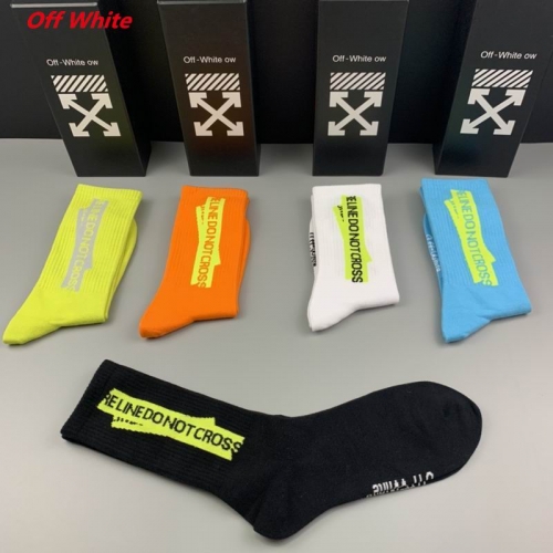 O.f.f.-W.h.i.t.e. Socks 1056 Men/Women