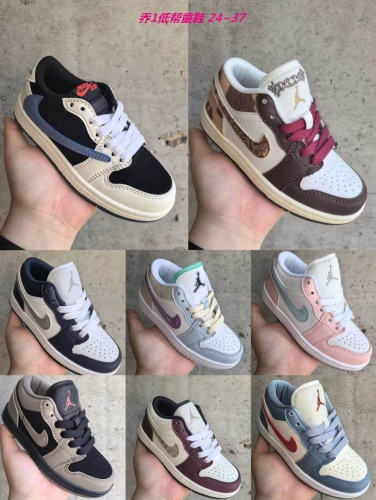 Jordan 1 Low Top Kids Shoes 6036 Child