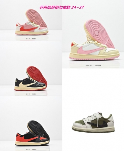 Jordan 1 Low Top Kids Shoes 6026 Child