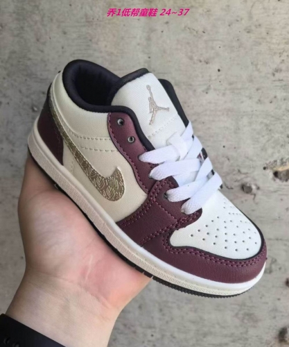 Jordan 1 Low Top Kids Shoes 6029 Child