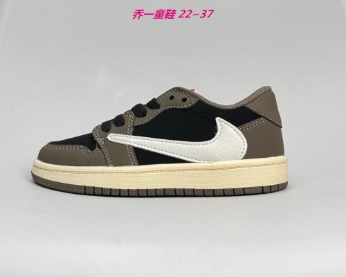 Jordan 1 Low Top Kids Shoes 6038 Child