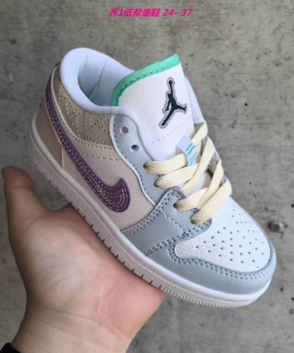 Jordan 1 Low Top Kids Shoes 6032 Child