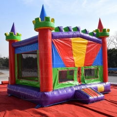 thick outdoor medieval bounce house commercial rainbow inflatable bouncey castle
