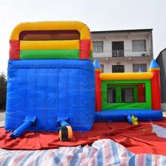 Most popular cheap inflatable jumping castle bounce house with slide combo for sale