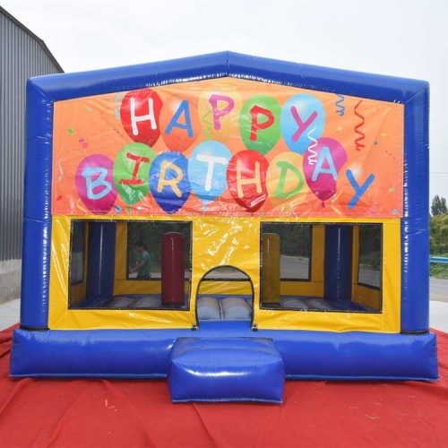 commercial bounce house with different banners removable bouncy castle