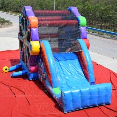 Original design ferris wheel inflatable bouncer kids bounce house slide jumping castle combo for sale