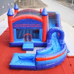 big inflatable bouncer jumper moonwalk moon bounce house jump castle with water slide combo