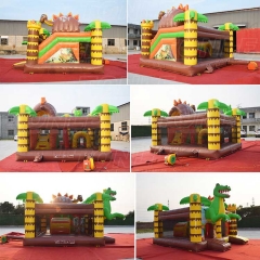 Dino park bouncy castle w/ slide