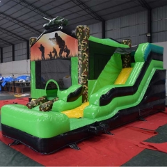 Boot camp bounce house wet dry combo