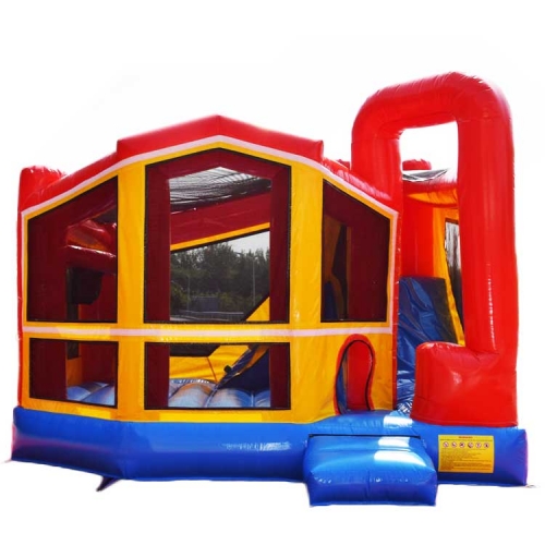 Backyard module 5 In 1 inflatable jumper bounce house moonwalk with slide combo for sale