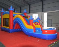 inflatable jumping castle w/ waterslide