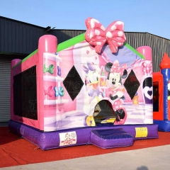 inflatable minnie mouse bounce house jumper castle with slide for sale