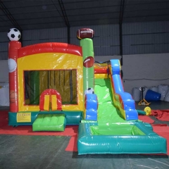 sport bounce castle w/ water slide