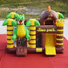 Dino park bouncy castle w/ slide