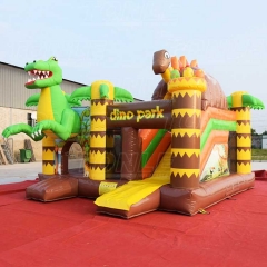 Dino park bouncy castle w/ slide