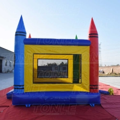 crayon inflatable moonwalk