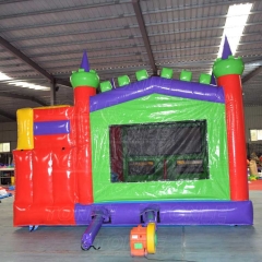7in1 used inflatable bounce house banner combo water slide for sale
