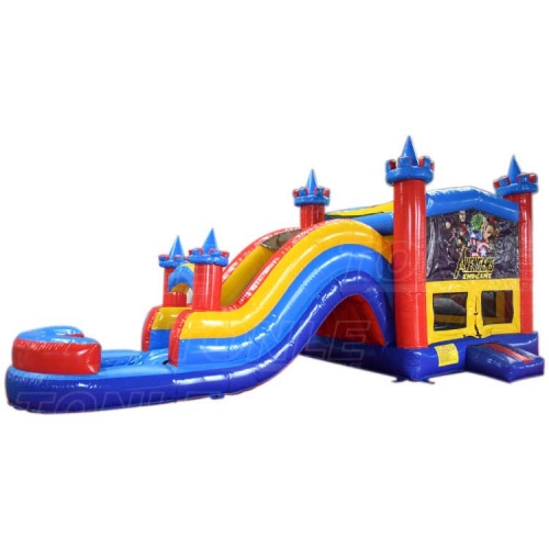 inflatable jumping castle w/ waterslide