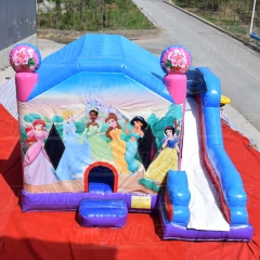 disney princess inflatable bouncer w/ slide combo