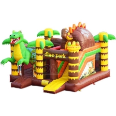 Dino park bouncy castle w/ slide