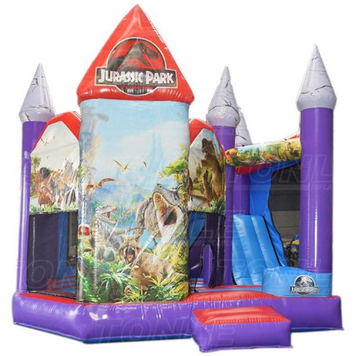 new desgin inflatable Jurassic park bounce house combo for sale